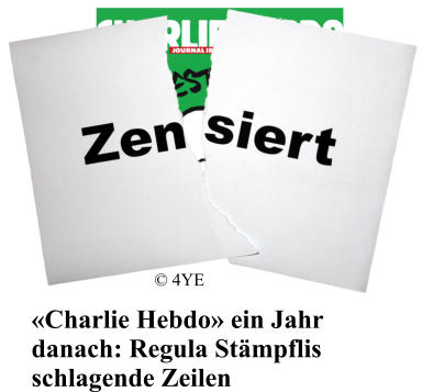 �Charlie Hebdo� ein Jahr danach: Regula St�mpflis schlagende Zeilen  � 4YE
